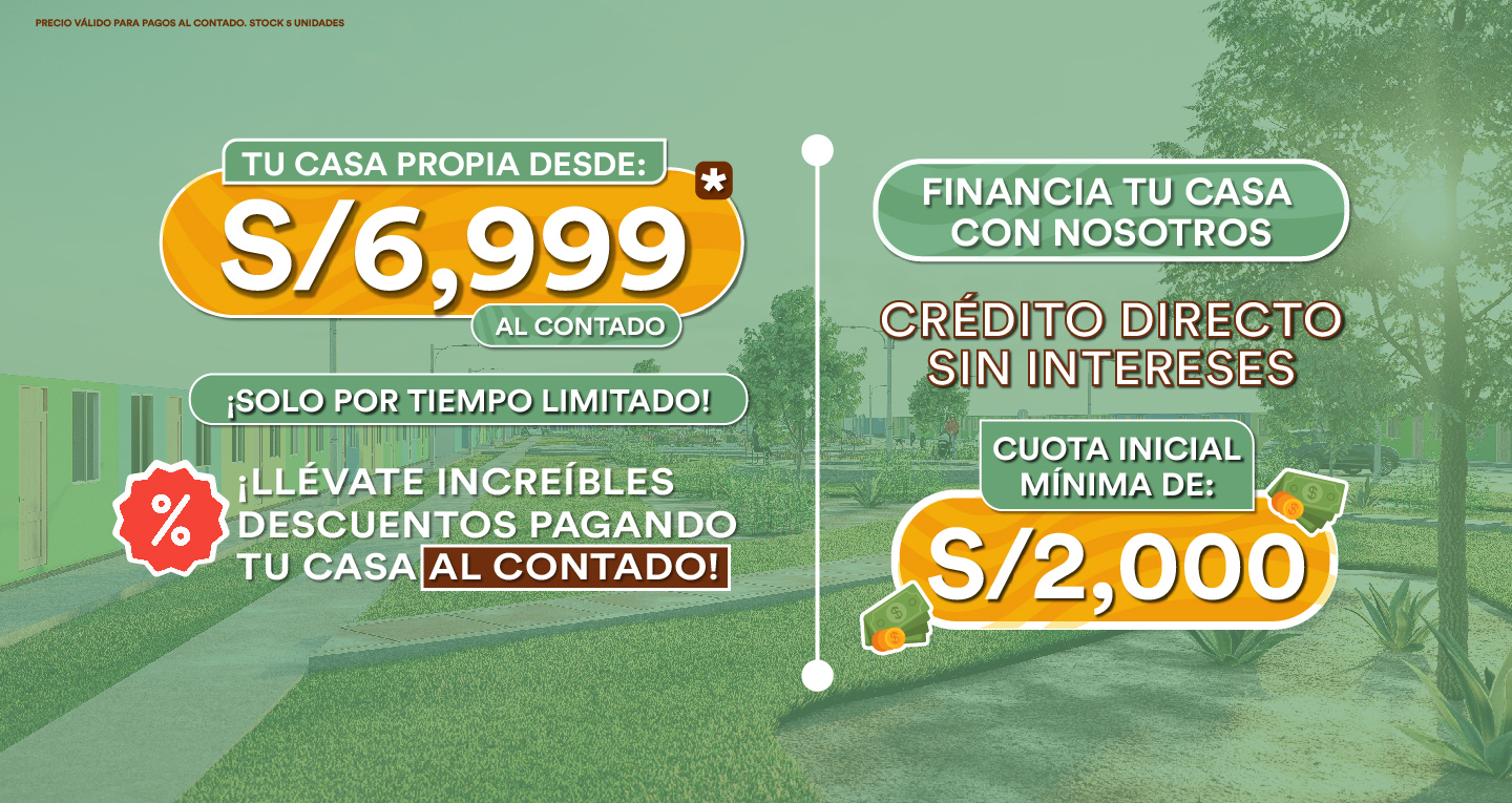 Tu casa propia desde S/6,999